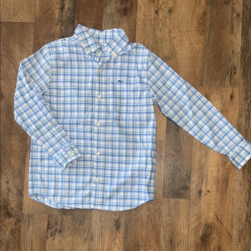Vineyard Vines Boys Blue OTG Shirt Size 6